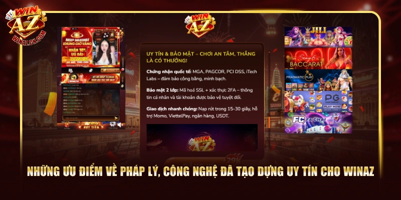Những ưu điểm về pháp lý, công nghệ đã tạo dựng uy tín cho WinAZ